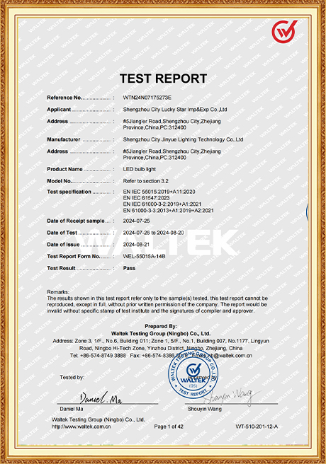 Certificate Of Honor
